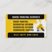 Carte De Visite Services de peinture professionnelle | Peinture (Dos)