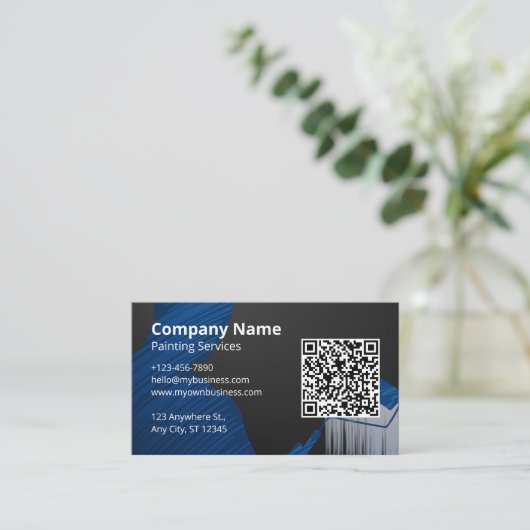 Carte De Visite Services de peinture professionnels (Debout devant)