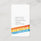 Carte De Visite Services de peinture professionnels | Votre offre (Dos)