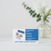 Carte De Visite Services de peinture | Votre offre | Bleu (Debout devant)