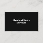 Carte De Visite services de pelouse d'été (Dos)