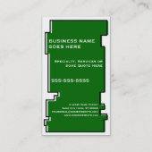 Carte De Visite services de pelouse d'oddRex (Dos)
