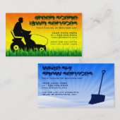 Carte De Visite services de pelouse ET de neige (Devant / Derrière)