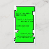 Carte De Visite services de pelouse oddRex (Dos)
