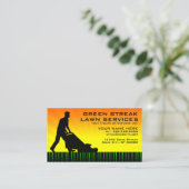 Carte De Visite services de pelouse verte (Debout devant)