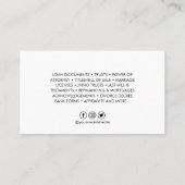 Carte De Visite Services de photographes mobiles modernes (Dos)