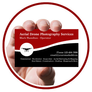 Carte De Visite Services de photographie aérienne par drone