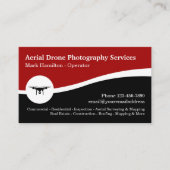 Carte De Visite Services de photographie de drone aérien (Devant)