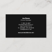 Carte De Visite Services de photographie et de vidéo des drones aé (Dos)