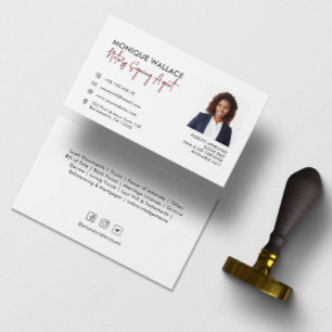Carte De Visite Services de photographie professionnels minimaux