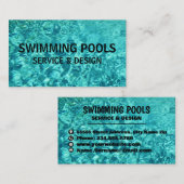 Carte De Visite Services De Piscine (Devant / Derrière)