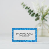 Carte De Visite Services De Piscine (Debout devant)
