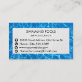 Carte De Visite Services De Piscine (Dos)