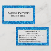 Carte De Visite Services De Piscine (Devant / Derrière)