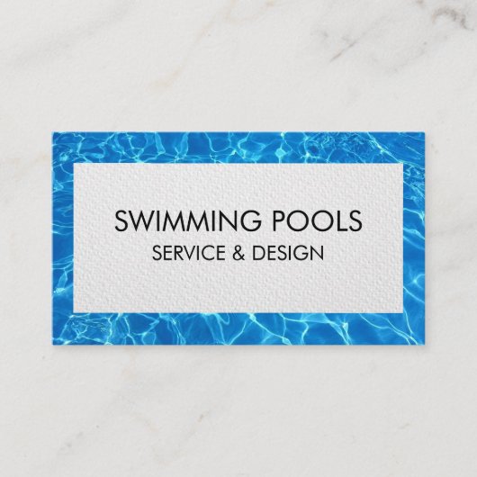 Carte De Visite Services De Piscine (Devant)
