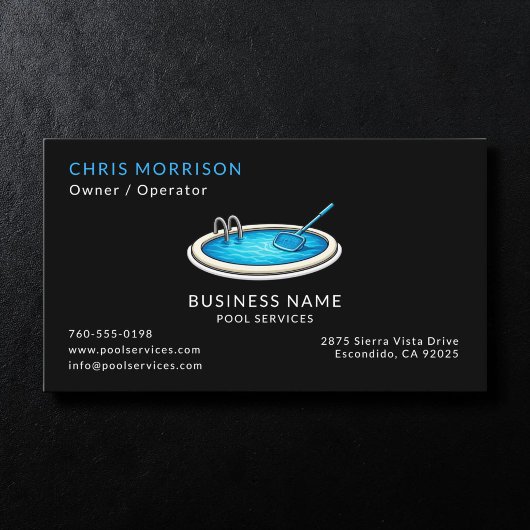 Carte De Visite Services de Piscine