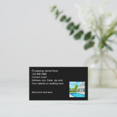 Carte De Visite Services de Piscine à Domicile (Debout devant)