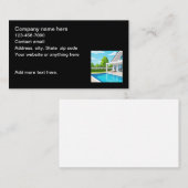 Carte De Visite Services de Piscine à Domicile (Devant / Derrière)