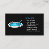 Carte De Visite Services de Piscine Professionnels (Dos)