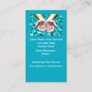Carte De Visite Services de Piscine Vertical