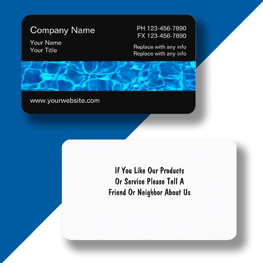 Carte De Visite Services de Piscines