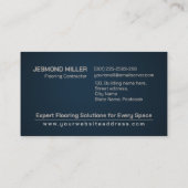 Carte De Visite Services de plancher professionnel - Installation  (Dos)