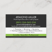 Carte De Visite Services de plastification (Dos)