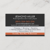 Carte De Visite Services de plastification (Dos)