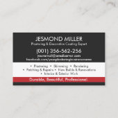 Carte De Visite Services de plastification (Dos)