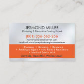 Carte De Visite Services de plastification (Dos)