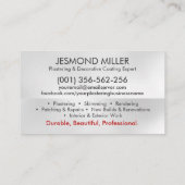 Carte De Visite Services de plastification (Dos)