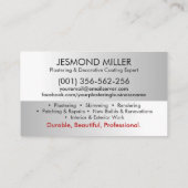 Carte De Visite Services de plastification (Dos)