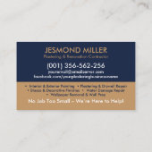 Carte De Visite Services de plastification et de peinture (Dos)