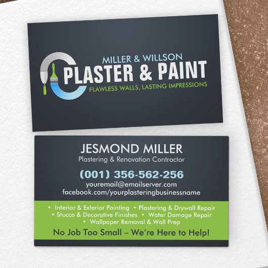 Carte De Visite Services de plastification et de peinture