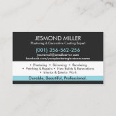 Carte De Visite Services de plâtrage (Dos)