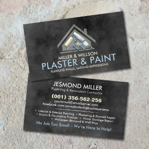 Carte De Visite Services de plâtrage et de peinture Art aquarelle