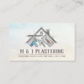 Carte De Visite Services de plâtrage Plafonds professionnels (Devant)