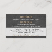 Carte De Visite Services de plâtrage Plafonds professionnels (Dos)