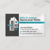 Carte De Visite Services de plâtrage professionnels modernes pour  (Devant)