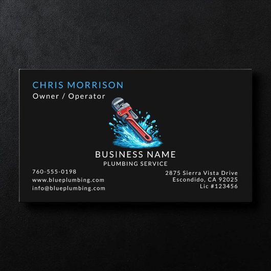 Carte De Visite Services de plomberie