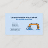Carte De Visite Services de plomberie (Dos)