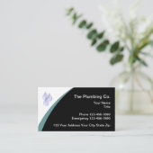 Carte De Visite Services de plomberie Design Moderne (Debout devant)