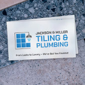 Carte De Visite Services de plomberie et de carrelage