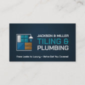 Carte De Visite Services de plomberie et de carrelage (Devant)