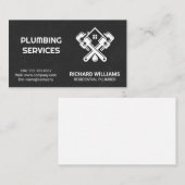 Carte De Visite Services de plomberie | Logo de clé en plombier (Devant / Derrière)