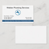 Carte De Visite Services de plomberie Logo moderne Modèle (Devant / Derrière)