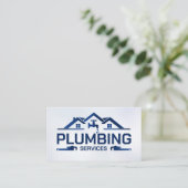 Carte De Visite Services de plomberie professionnels (Debout devant)
