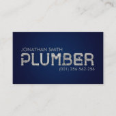 Carte De Visite Services de plomberie professionnels (Devant)