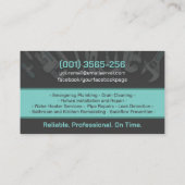 Carte De Visite Services de plomberie professionnels (Dos)