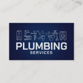 Carte De Visite Services de plomberie professionnels  (Devant)